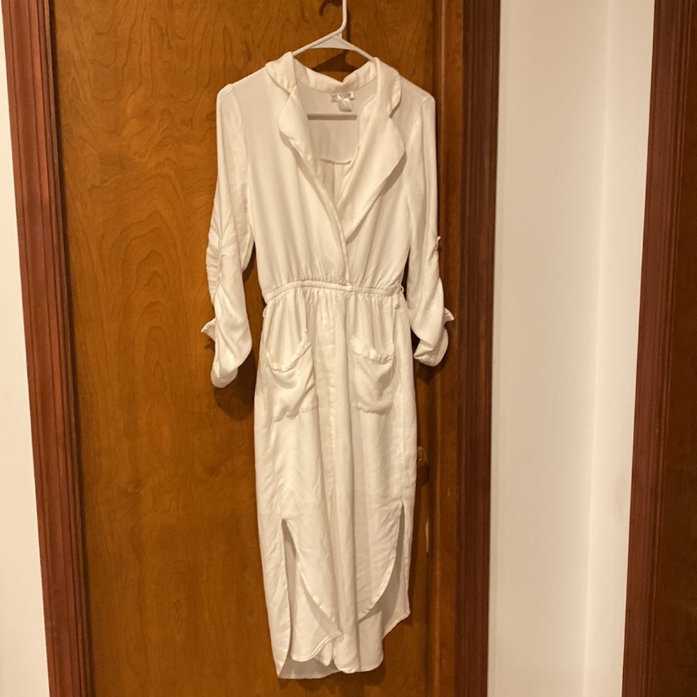 Venus high low white dress